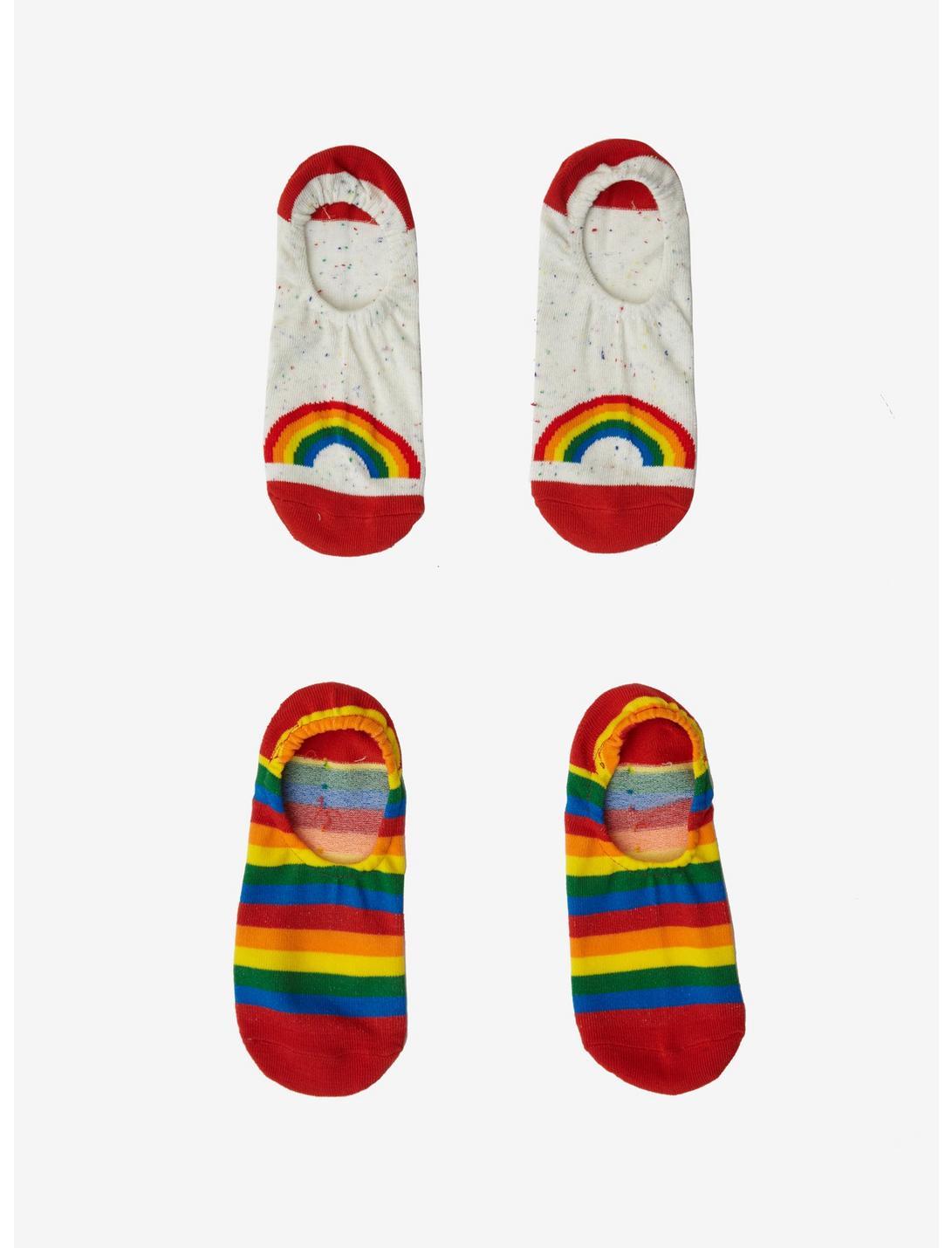 Rainbow Liner Socks 2 Pair, , hi-res