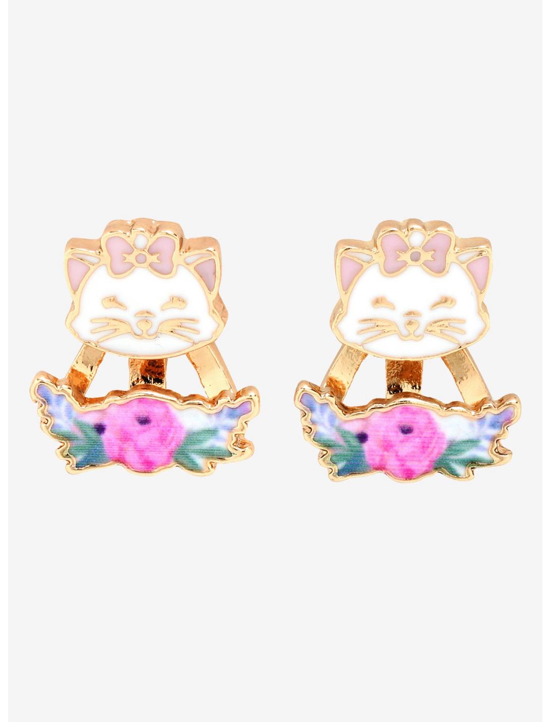 Disney The Aristocats Marie Front/Back Earrings, , hi-res