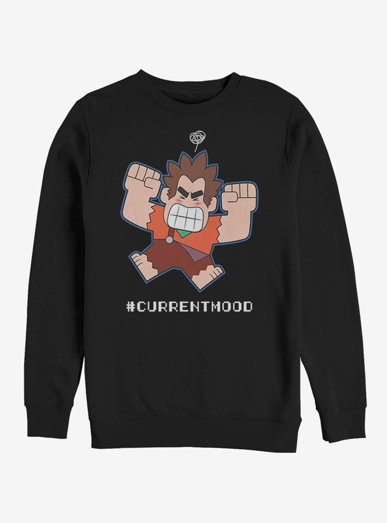 Disney Wreck-It Ralph Current Mood Sweatshirt, BLACK, hi-res