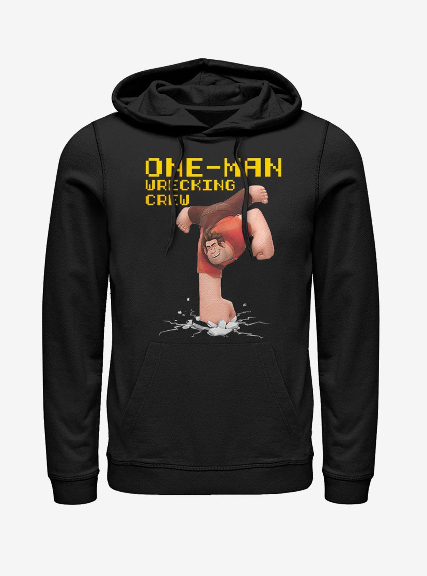 Disney Wreck-It Ralph Wrecking Crew Hoodie, BLACK, hi-res