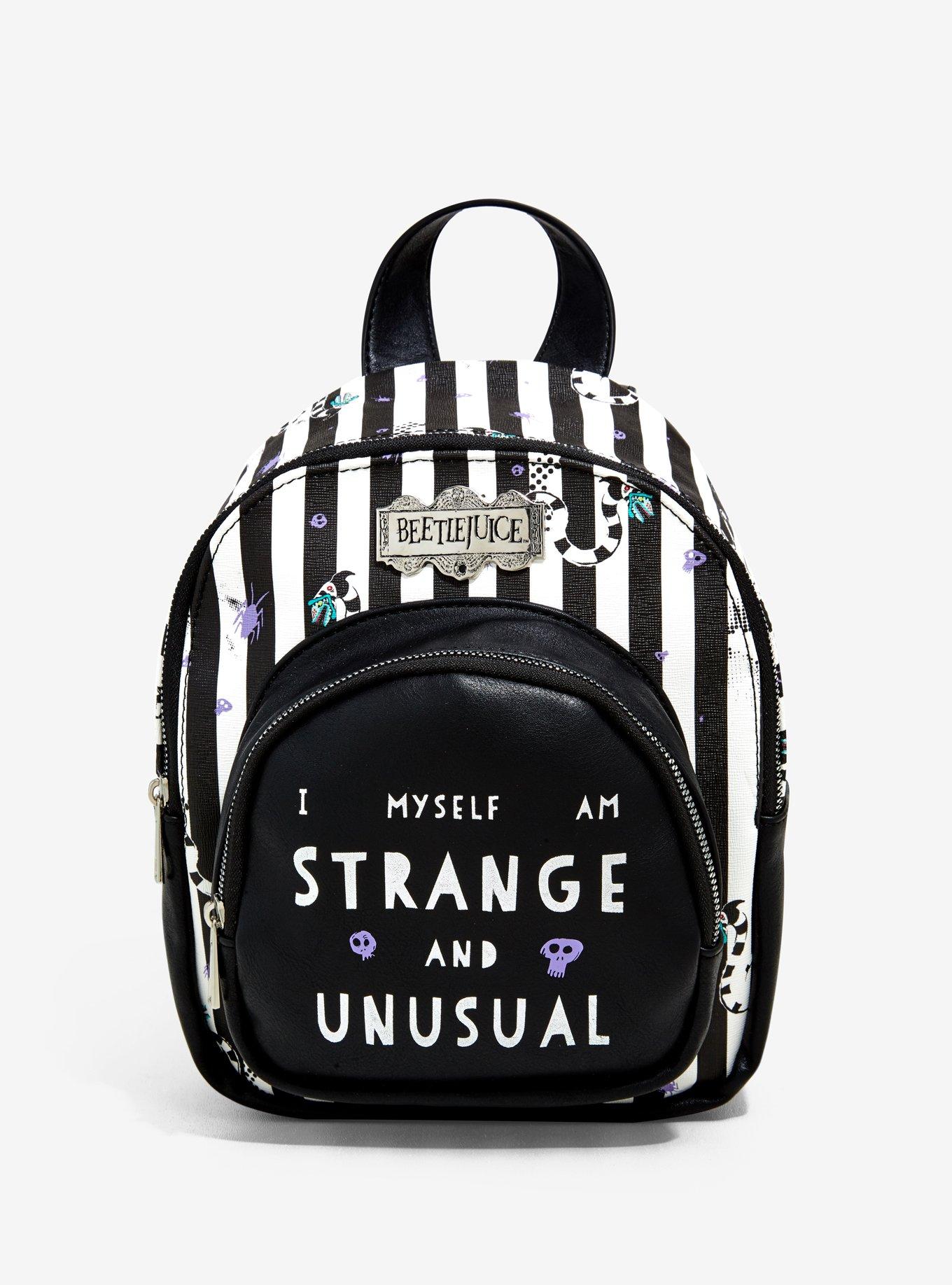 Beetlejuice Stripes & Sandworms Mini Backpack, , hi-res