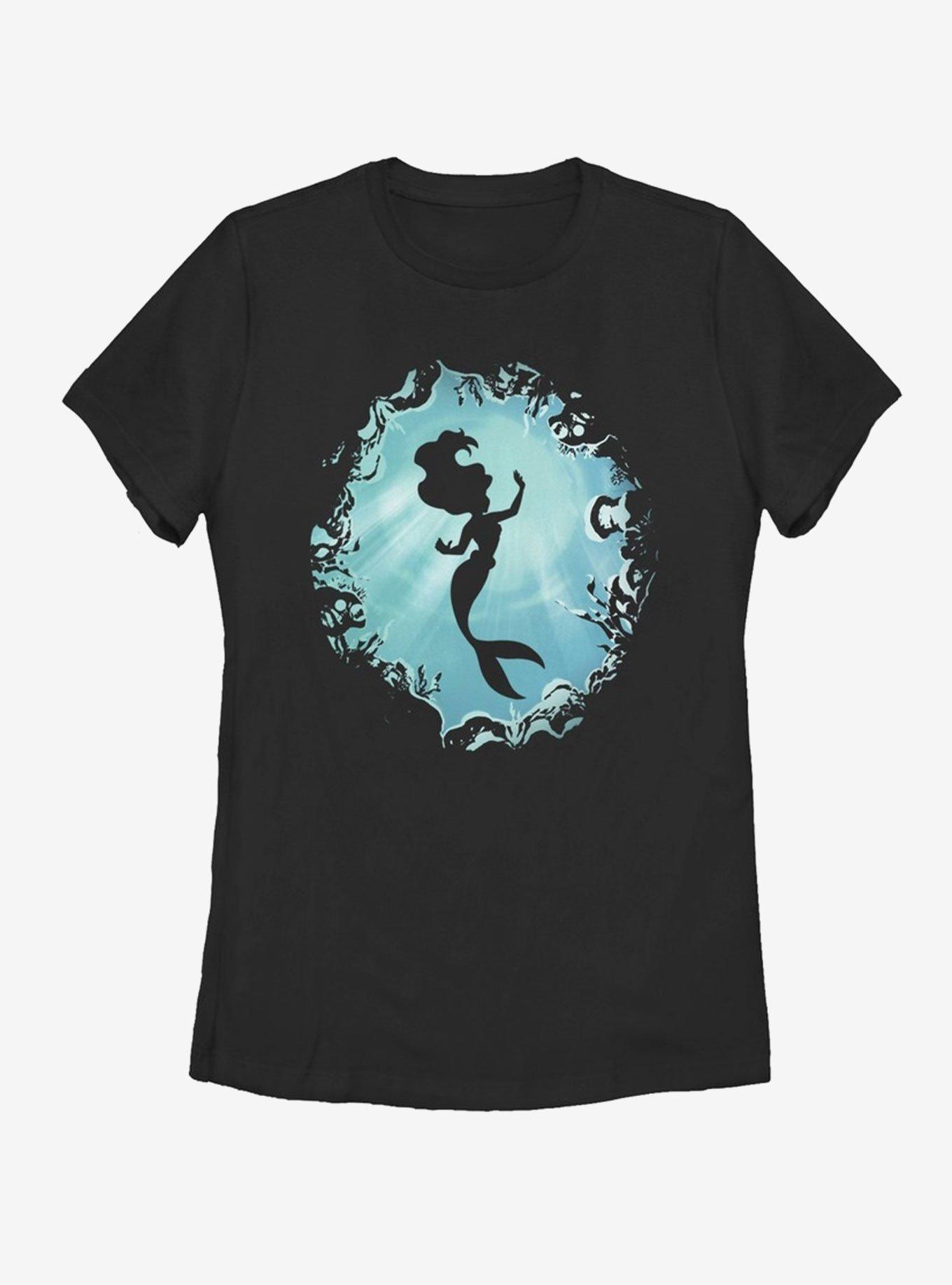 Disney The Little Mermaid Ariel's Grotto Womens T-Shirt - BLACK | BoxLunch