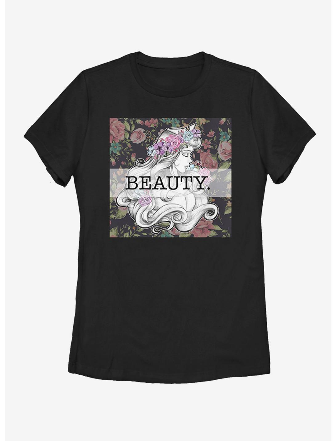 Disney Beauty and The Beast Beauty Womens T-Shirt, BLACK, hi-res