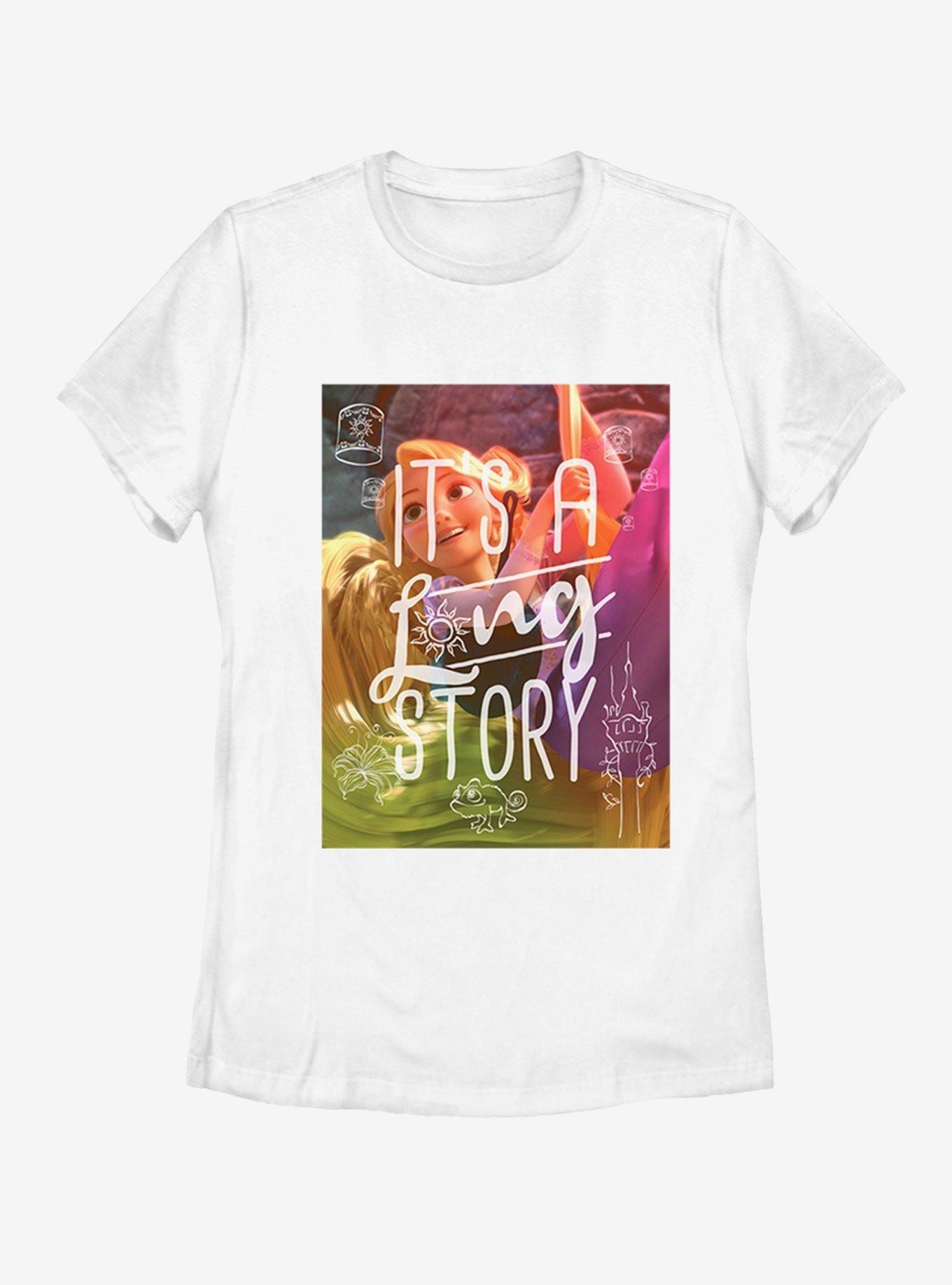 Disney Tangled Long Story Womens T-Shirt, WHITE, hi-res