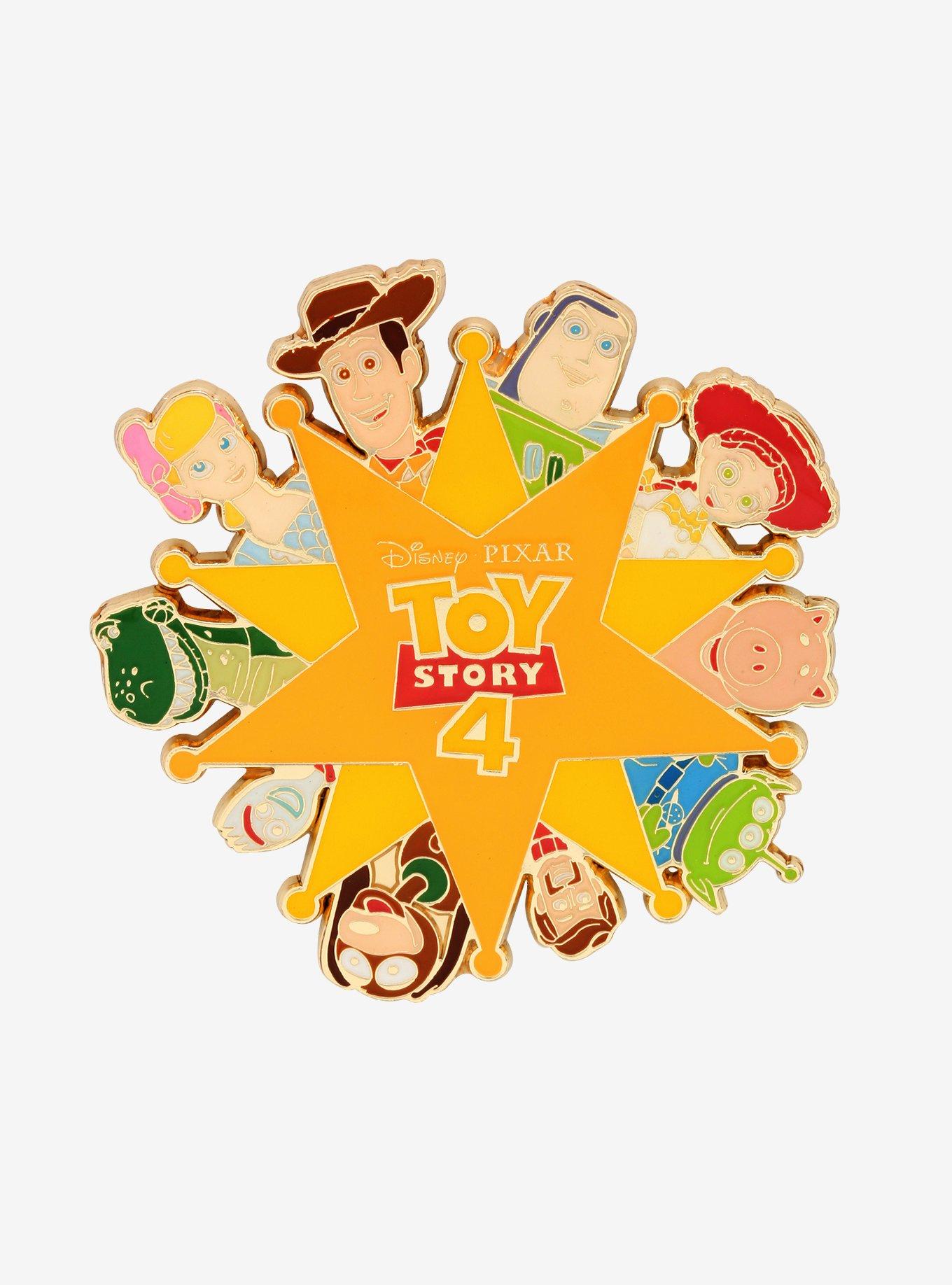 Loungefly Disney Pixar Toy Story 4 Characters Badge Enamel Pin, , hi-res