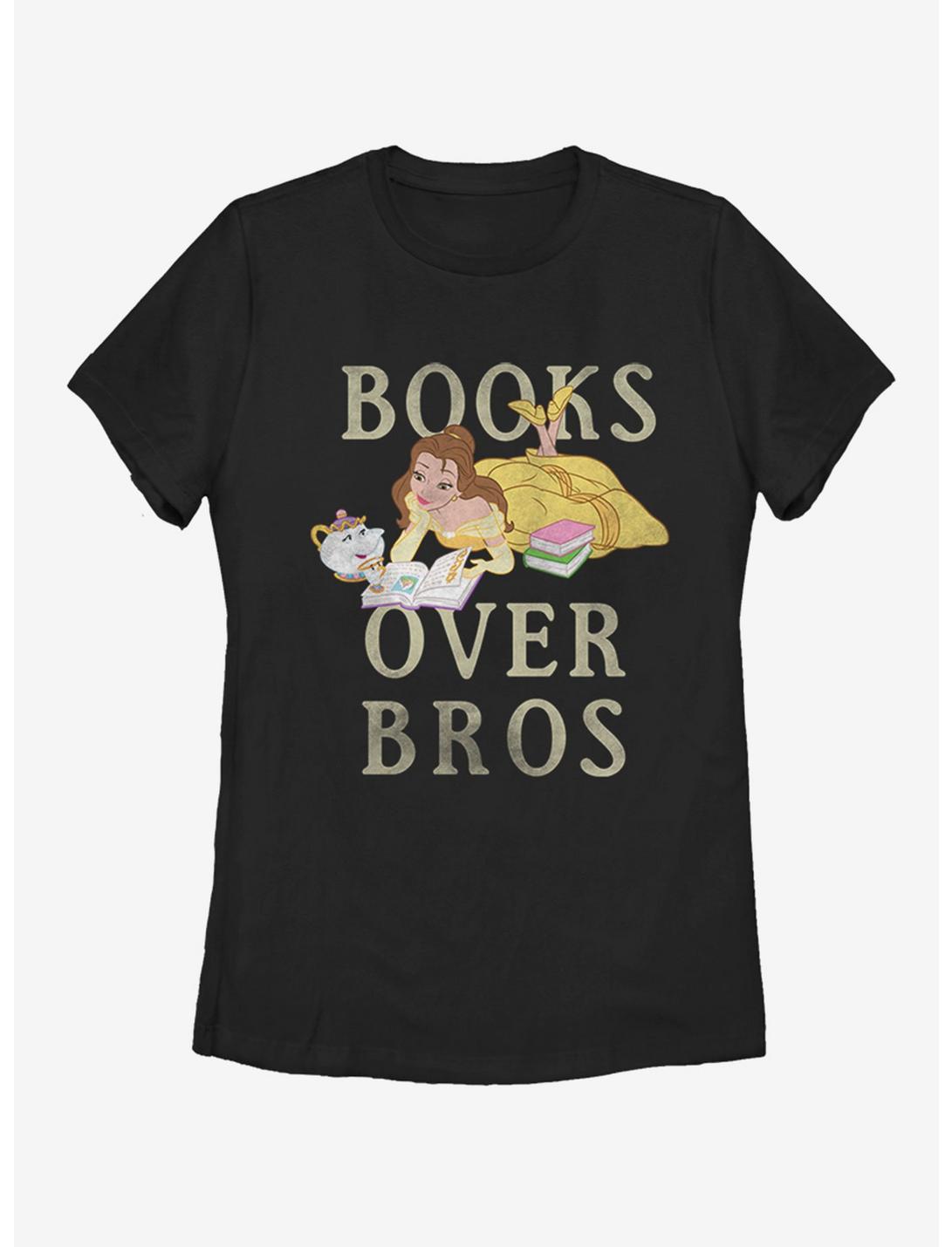 Disney Beauty and The Beast Books Before Bros Womens T-Shirt, BLACK, hi-res