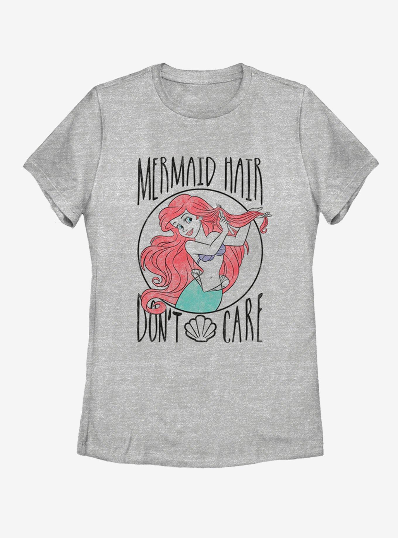 Disney The Little Mermaid Mermaid Hair Womens T-Shirt, ATH HTR, hi-res