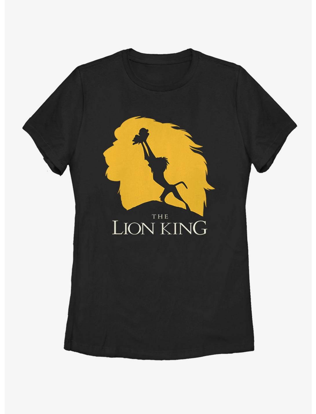 Disney The Lion King Baby Simba Silhouette Womens T-Shirt, BLACK, hi-res
