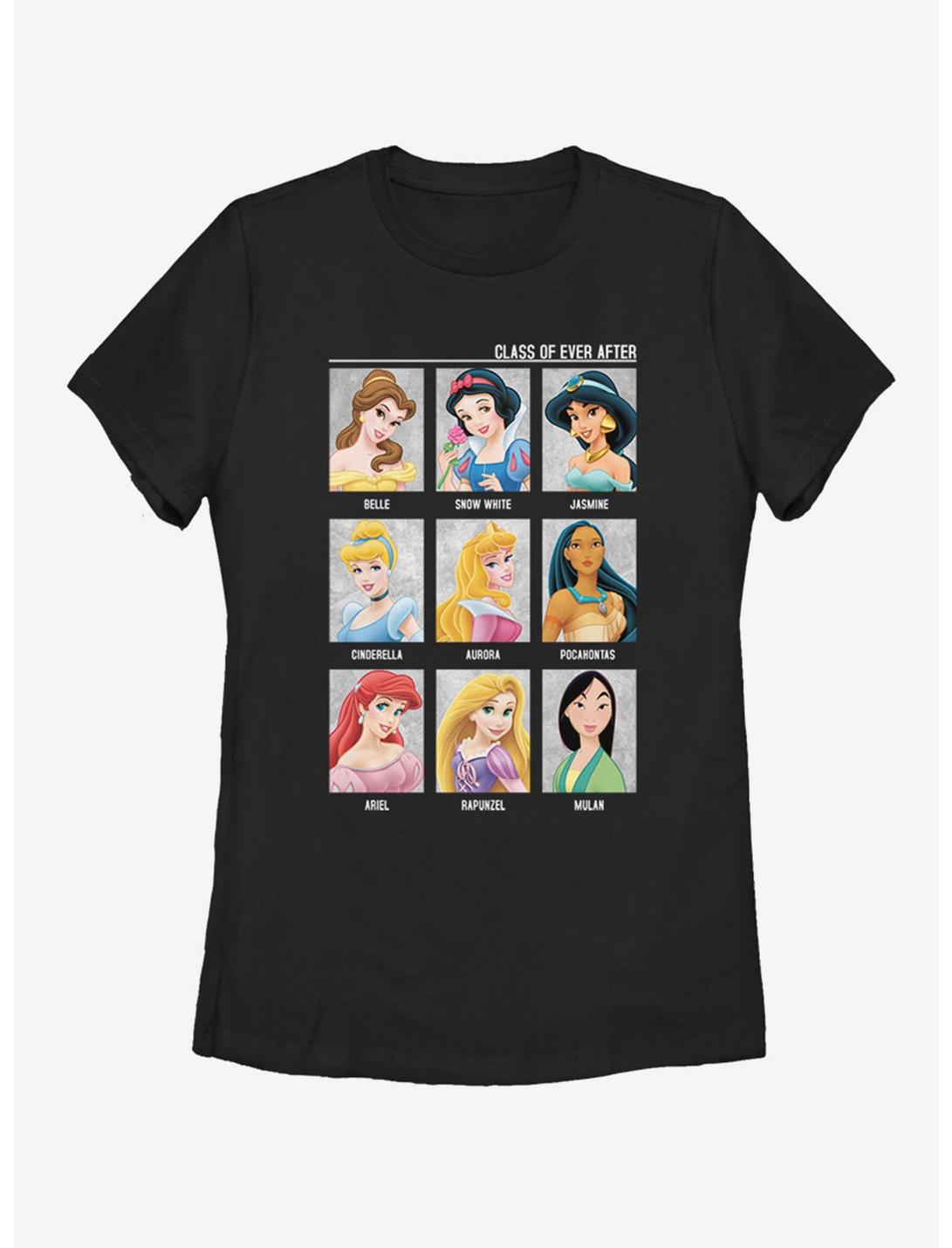 Disney Princess Class of Ever After Color Womens T-Shirt, BLACK, hi-res