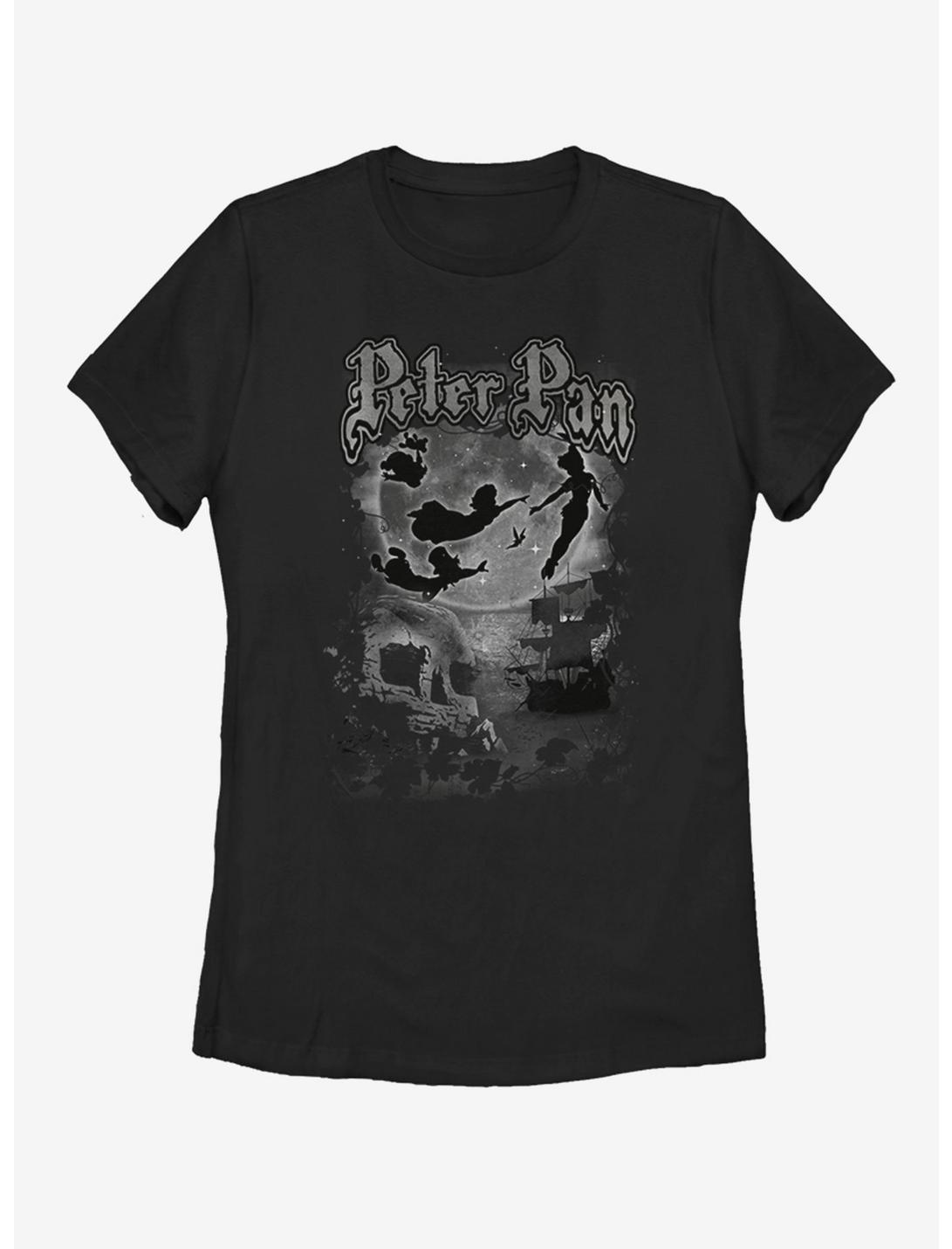 Disney Peter Pan Dark Cover Womens T-Shirt, BLACK, hi-res