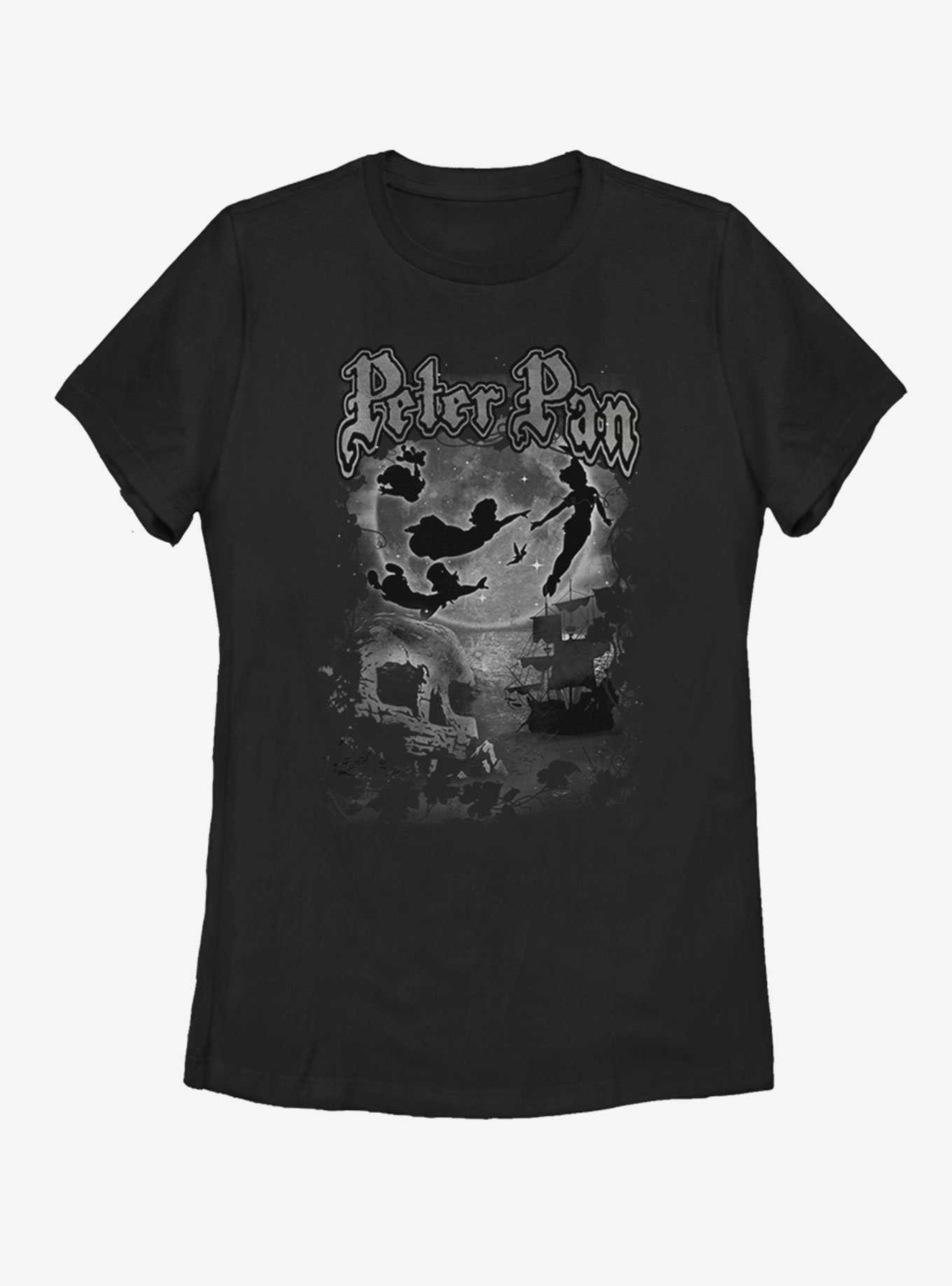 Disney Peter Pan Dark Cover Womens T-Shirt, , hi-res
