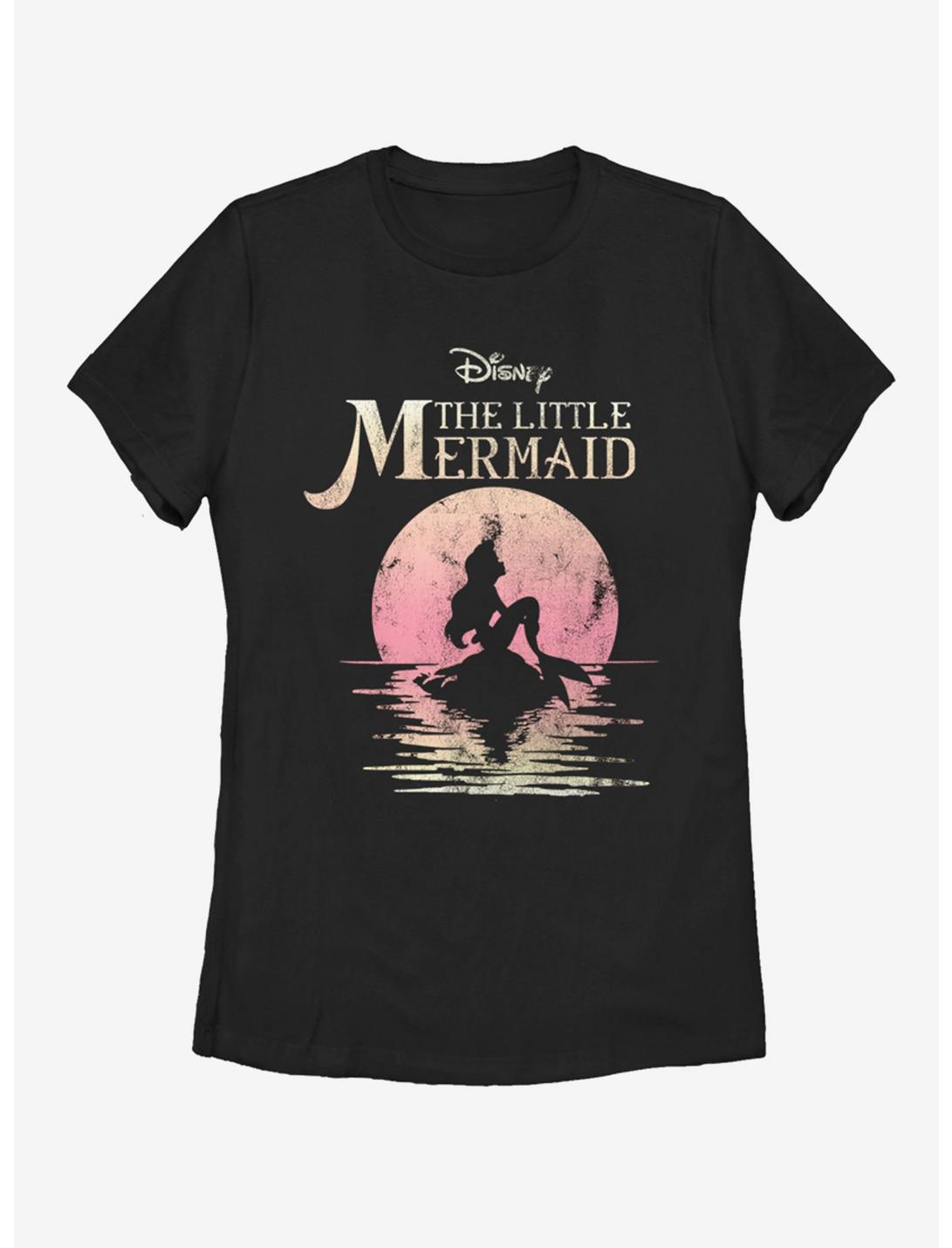 Disney The Little Mermaid Moon Womens T-Shirt, BLACK, hi-res