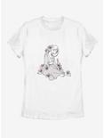 Disney Mulan Floral Womens T-Shirt, WHITE, hi-res