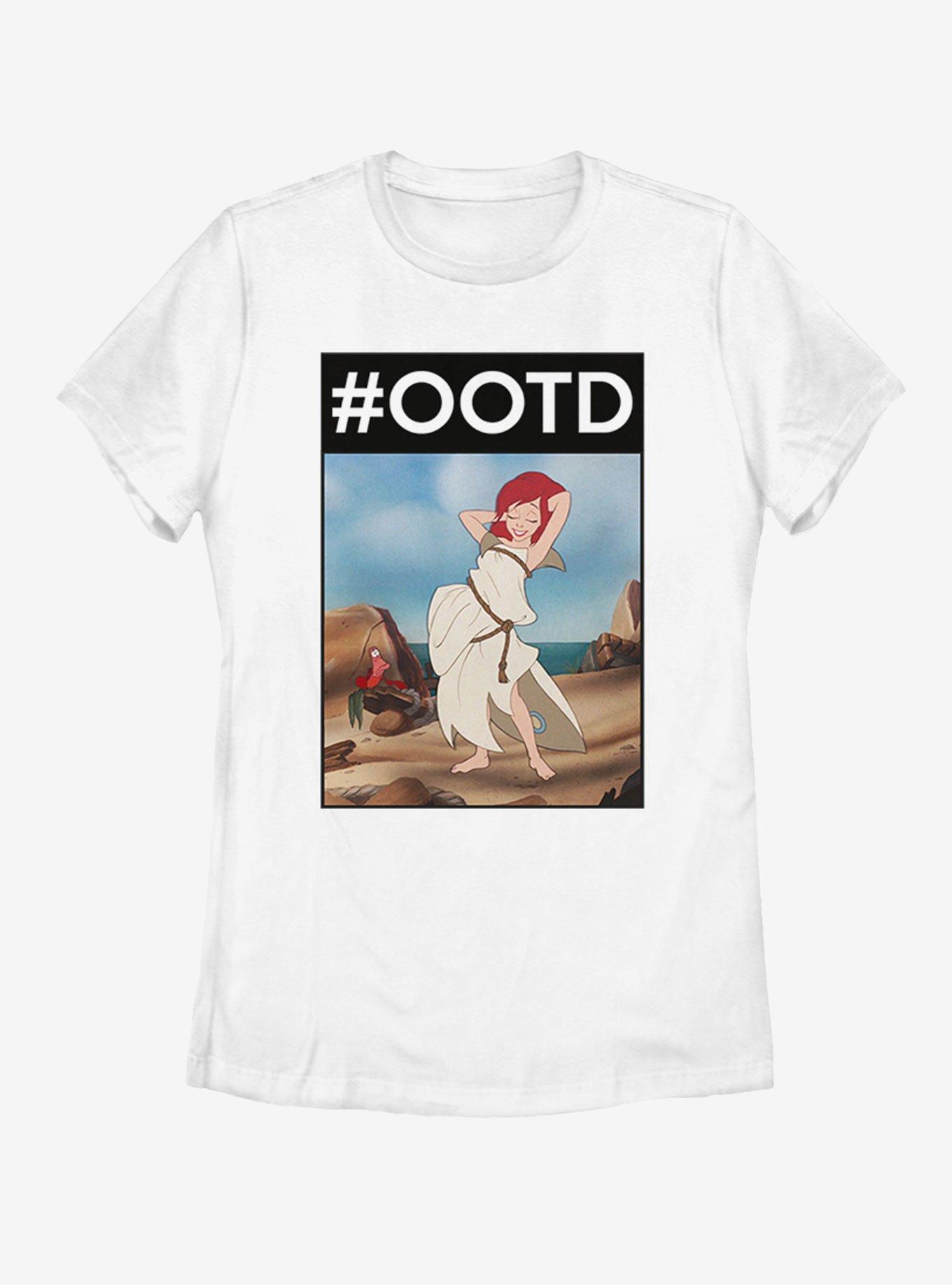 Disney The Little Mermaid OOTD Ariel Womens T-Shirt, WHITE, hi-res