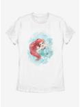 Disney The Little Mermaid Sea Colors Womens T-Shirt, WHITE, hi-res