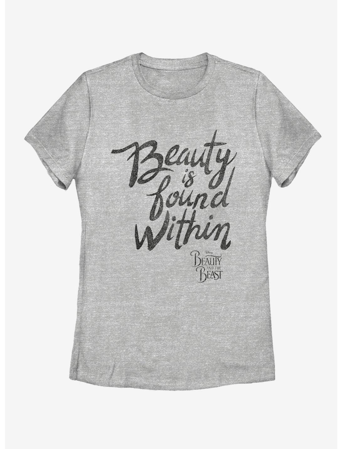 Disney Beauty and The Beast Beauty Is Found Within Womens T-Shirt, ATH HTR, hi-res