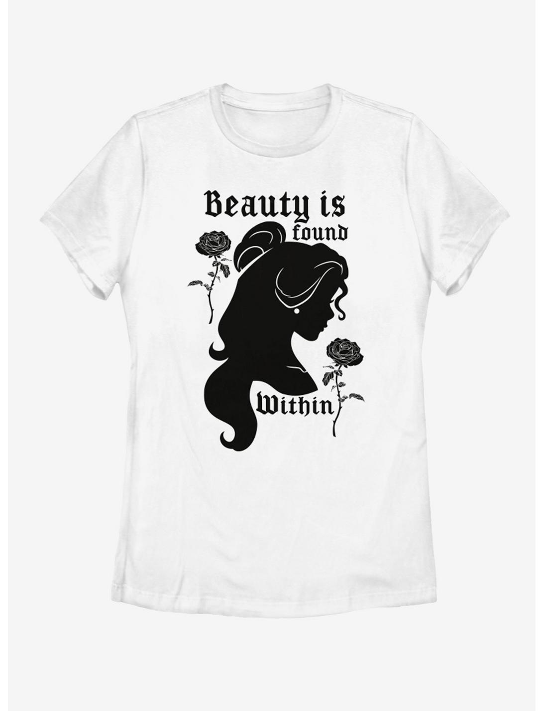 Plus Size Disney Beauty and The Beast Belle Within Womens T-Shirt, WHITE, hi-res