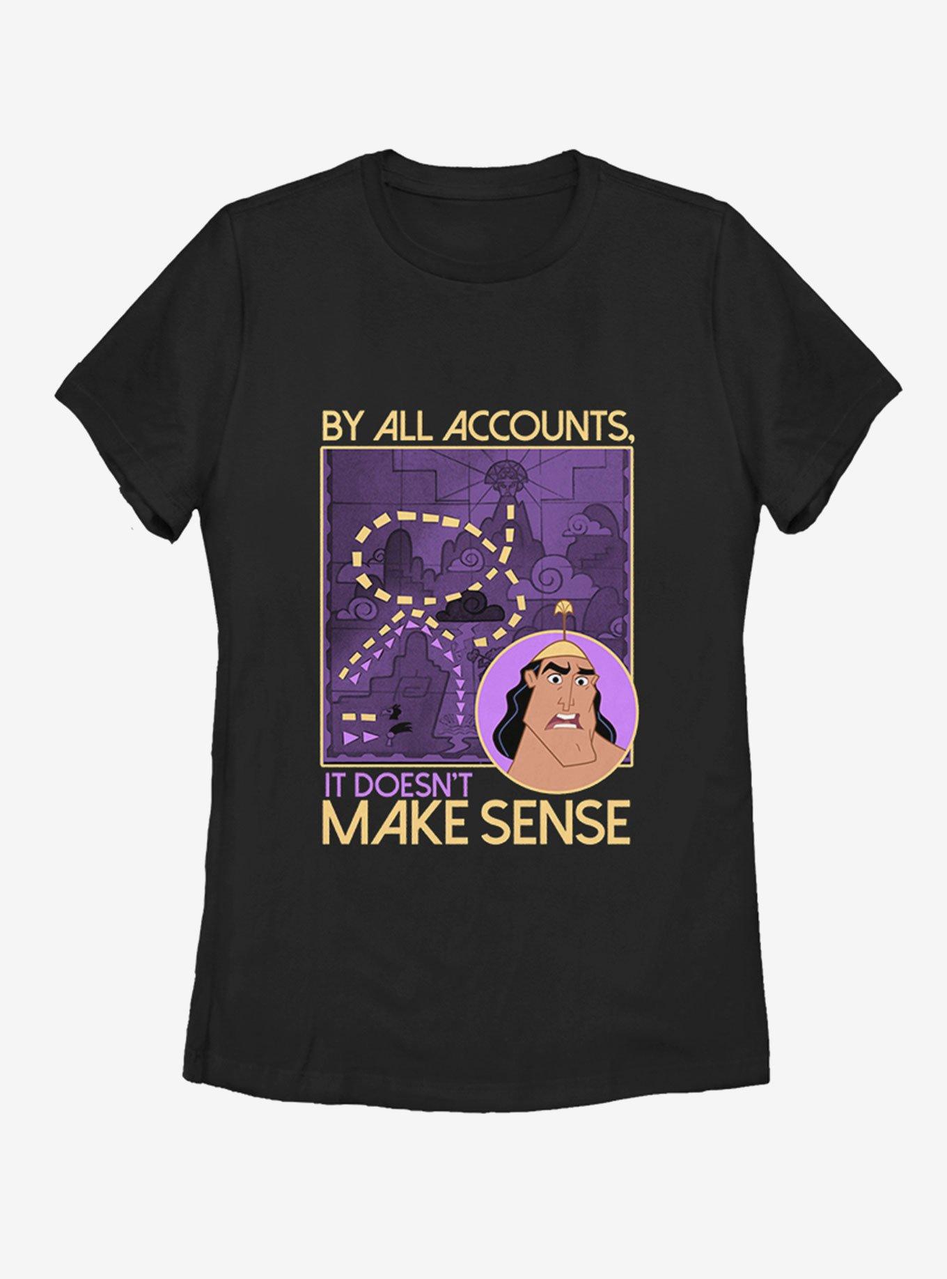 Disney The Emperor's New Groove Make Sense Womens T-Shirt, BLACK, hi-res