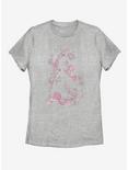 Disney Beauty and The Beast Beauty Silhouette Womens T-Shirt, ATH HTR, hi-res