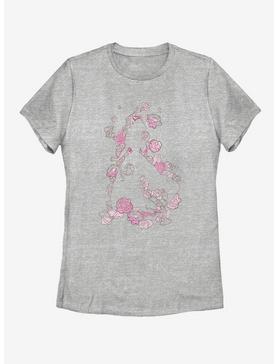 Disney Beauty and The Beast Beauty Silhouette Womens T-Shirt, , hi-res