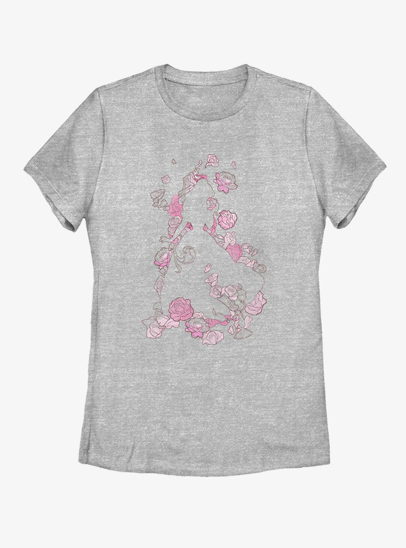 Disney Beauty and The Beast Beauty Silhouette Womens T-Shirt, , hi-res