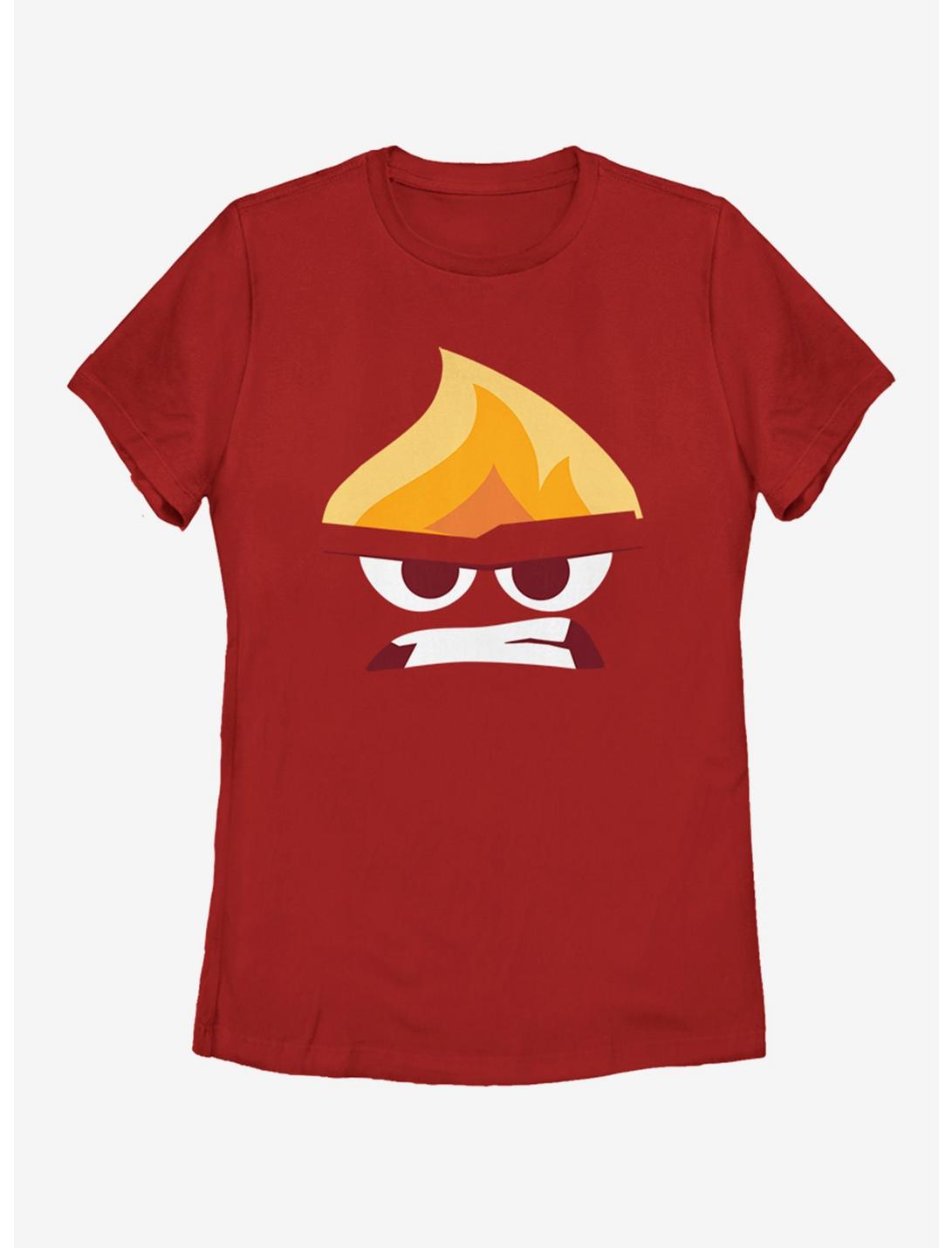 Disney Pixar Inside Out Angry Face Womens T-Shirt, RED, hi-res