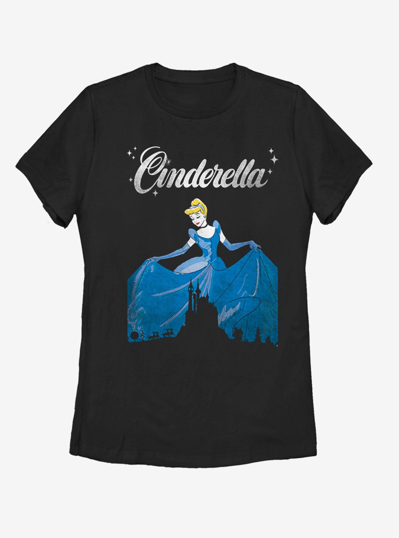 Disney Cinderella Dancing Womens T-Shirt, BLACK, hi-res