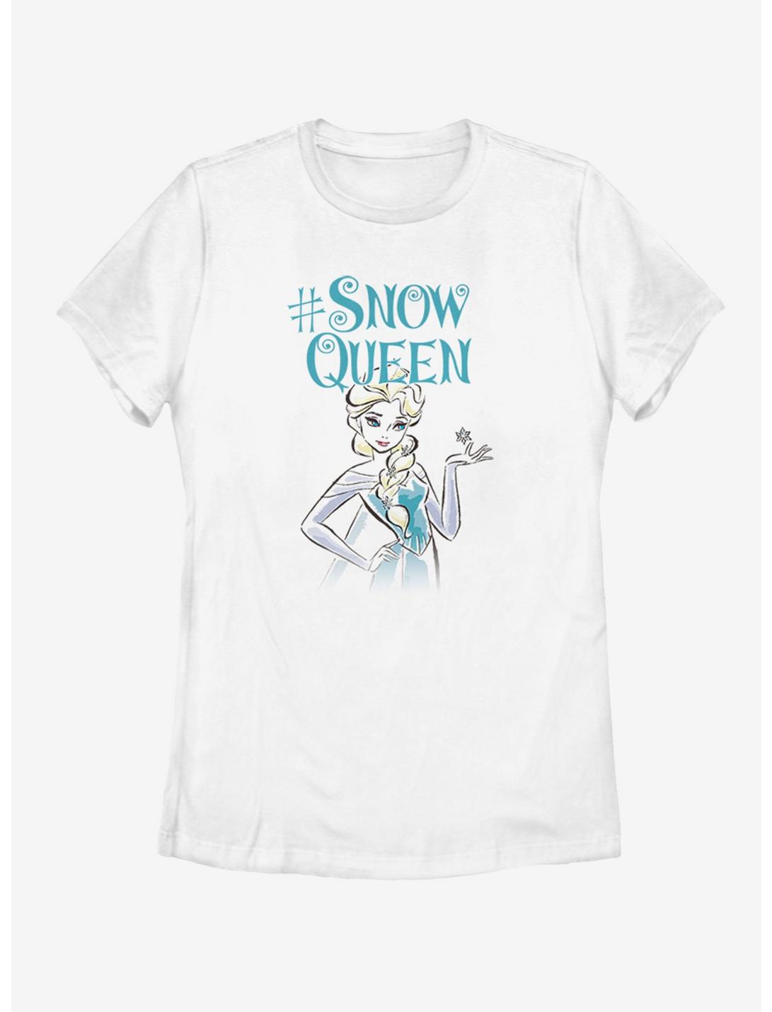 Plus Size Disney Frozen Elsa Queen Womens T-Shirt, WHITE, hi-res