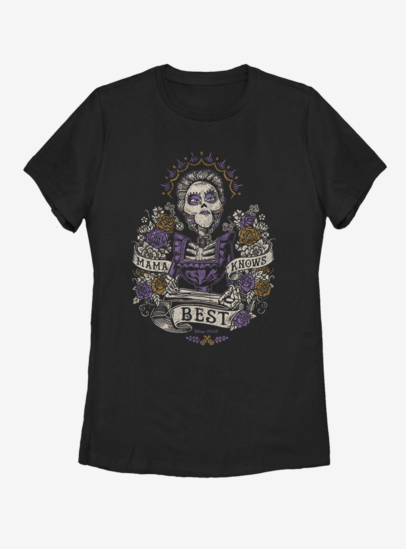 Disney Pixar Coco Mama Knows Womens T-Shirt, BLACK, hi-res