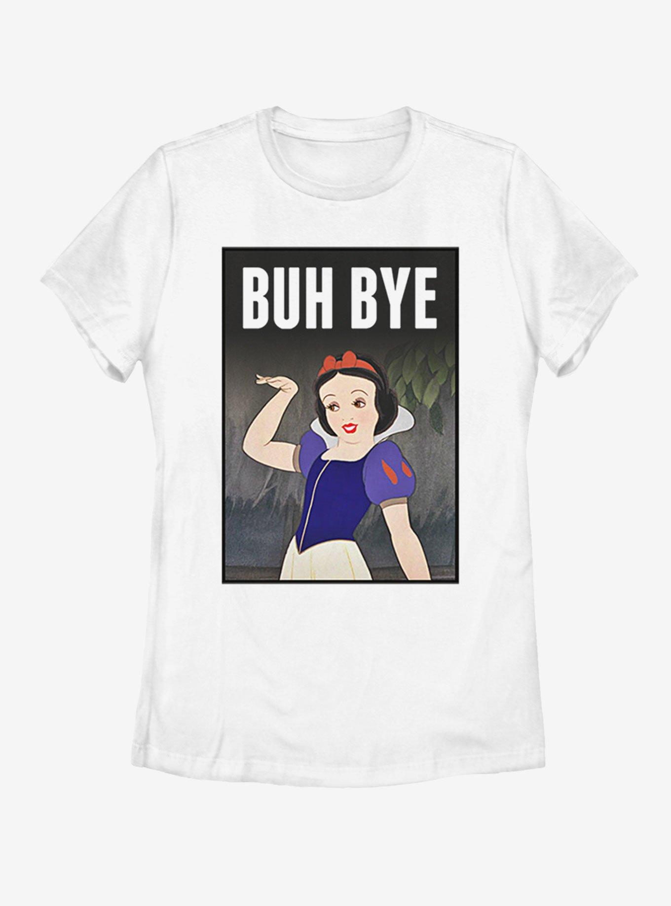 Disney Snow White Buh Bye Womens T-Shirt, WHITE, hi-res