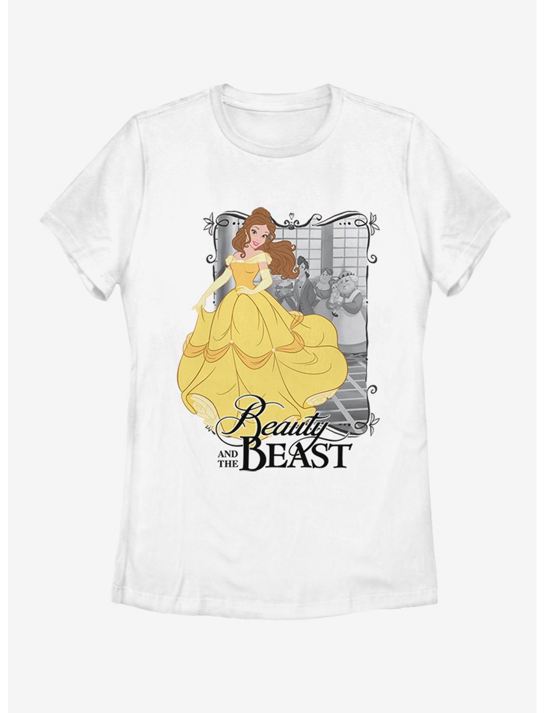 Disney Beauty and The Beast Dancing Be Womens T-Shirt, WHITE, hi-res