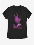 Disney Sleeping Beauty Maleficent Shadow Womens T-Shirt, BLACK, hi-res
