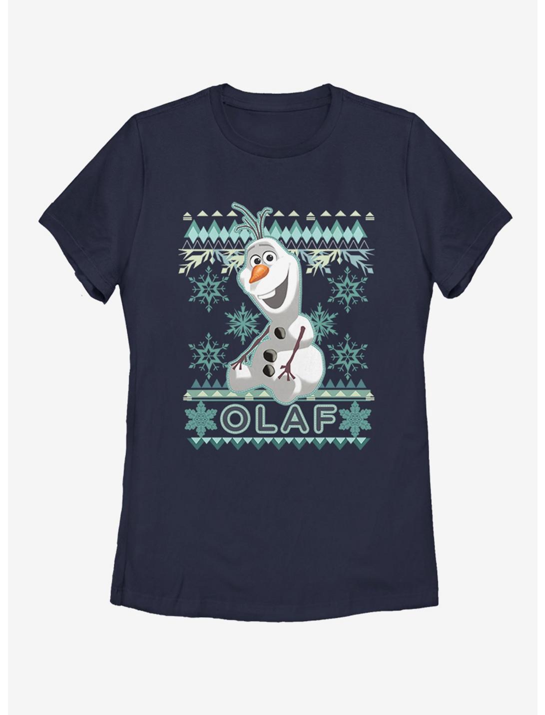 Disney Frozen Olaf Fade Xmas Womens T-Shirt, BLACK, hi-res