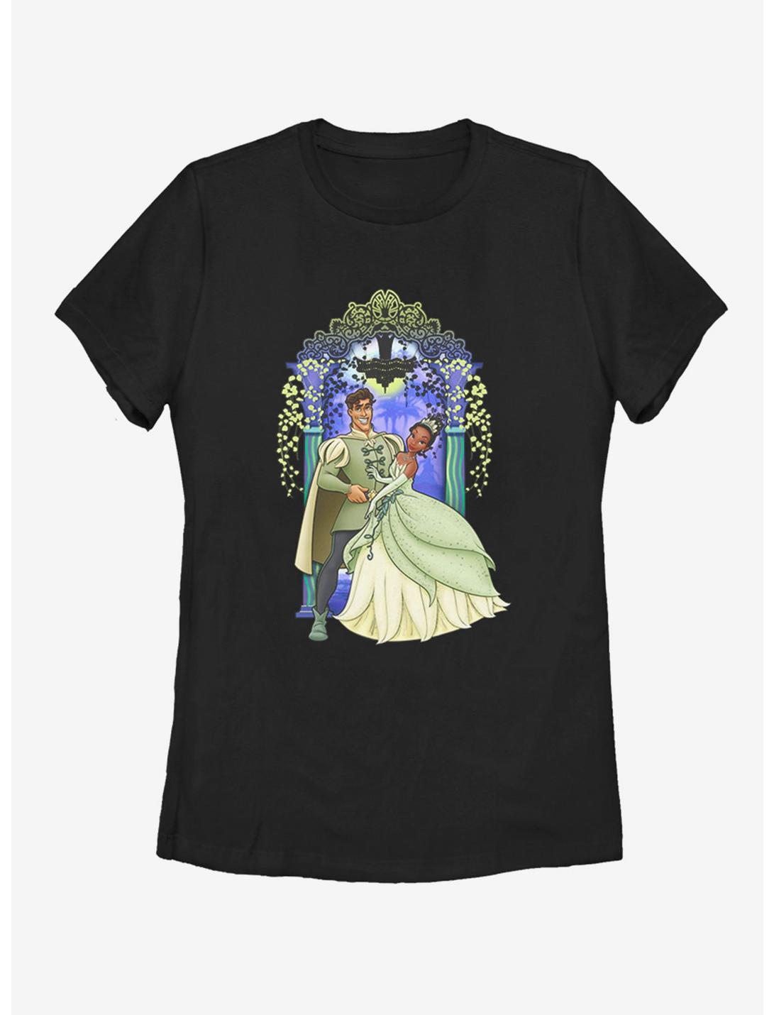 Disney The Princess and the Frog Tiana Naveen Love Womens T-Shirt, BLACK, hi-res