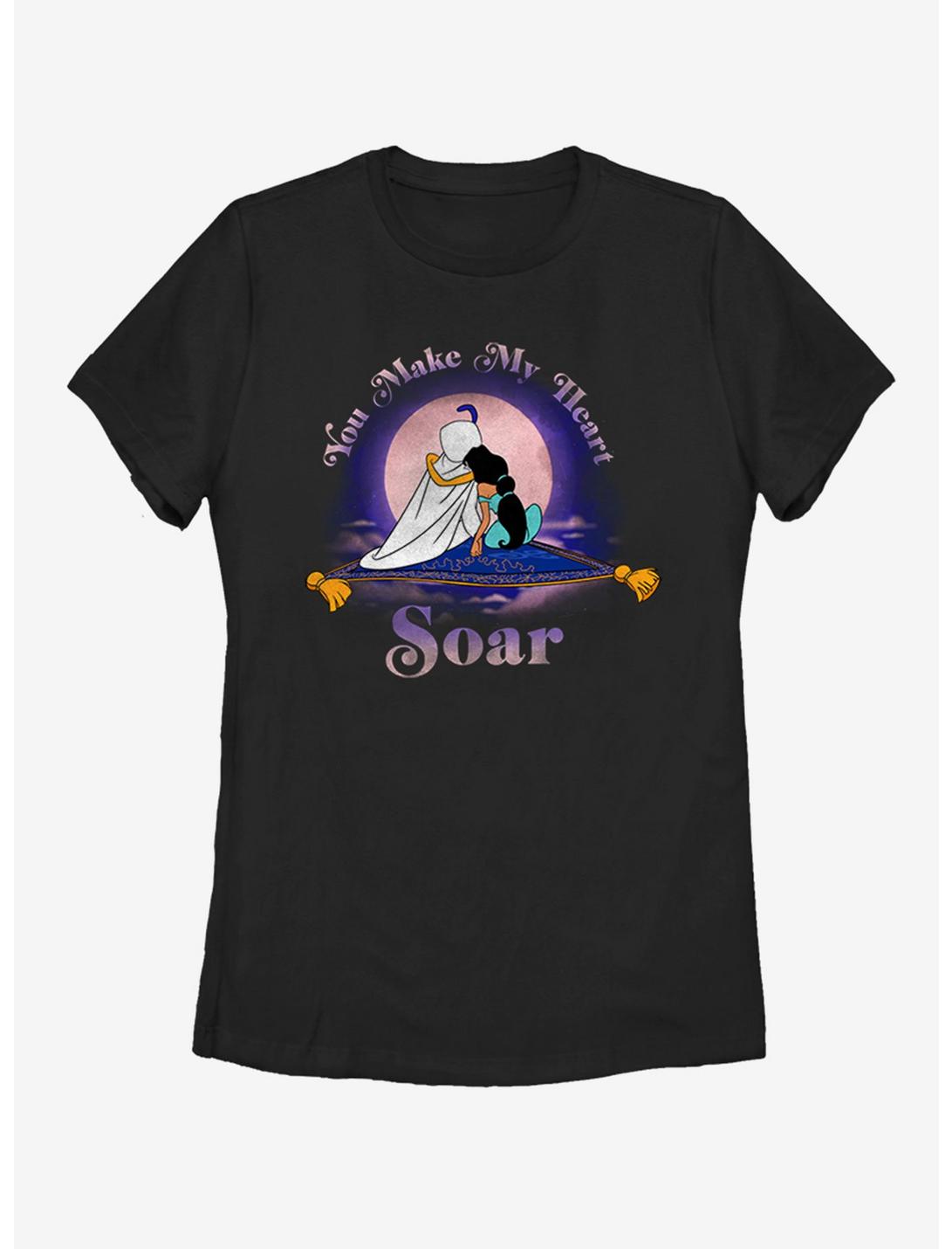 Disney Aladdin You Make My Heart Soar Womens T-Shirt, BLACK, hi-res