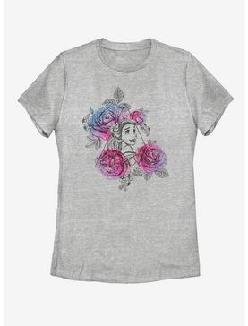 Disney Beauty and The Beast Belle Roses Triangle Womens T-Shirt, , hi-res