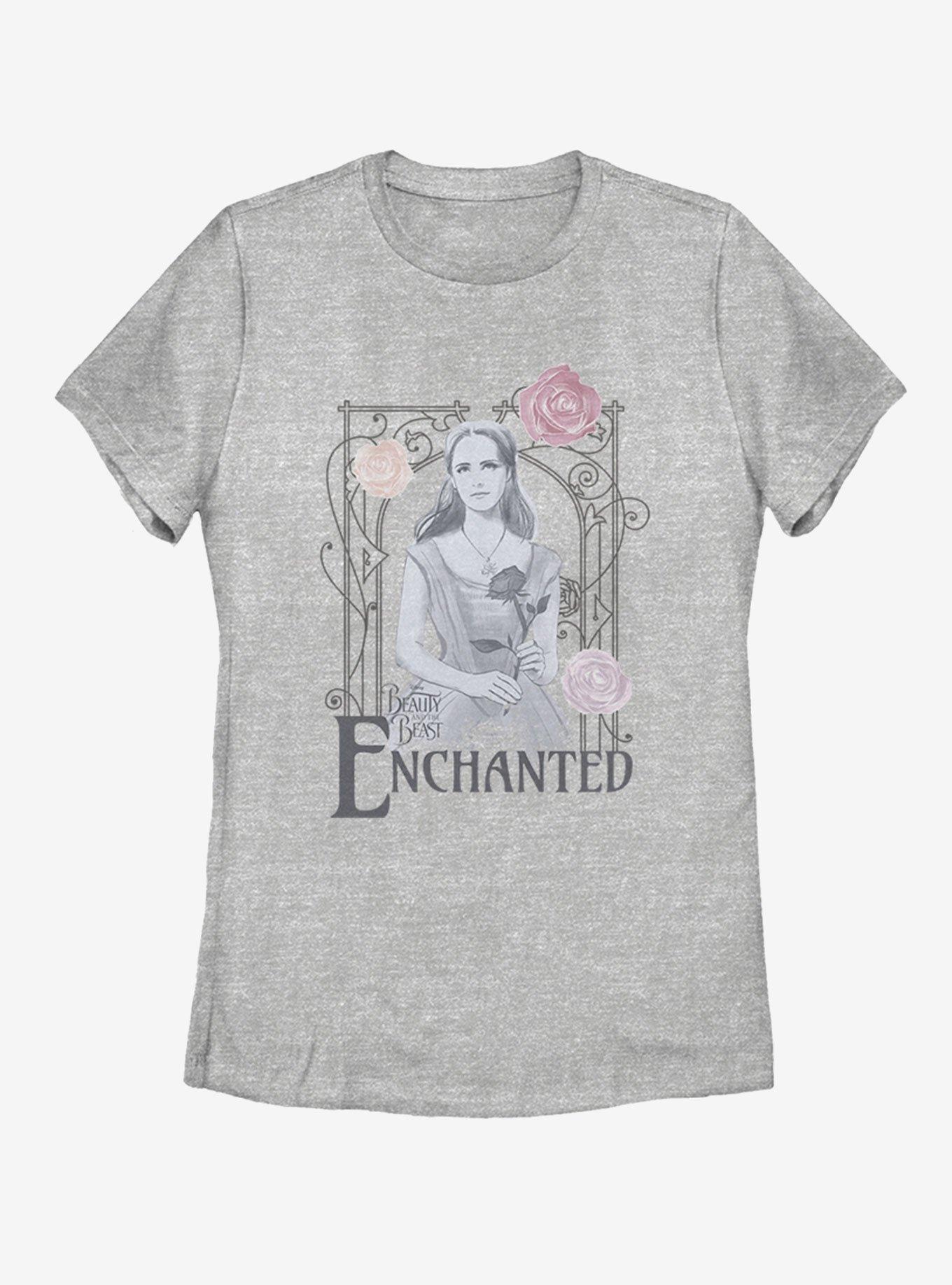 Disney Beauty and The Beast Enchanted Womens T-Shirt, ATH HTR, hi-res