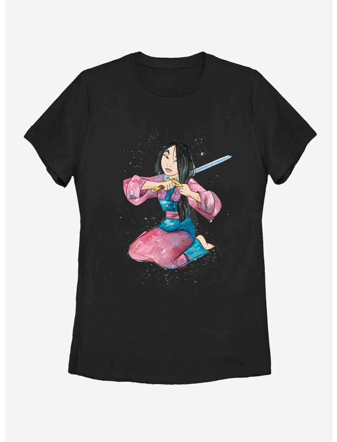 Disney Mulan Simple Chop Womens T-Shirt, BLACK, hi-res