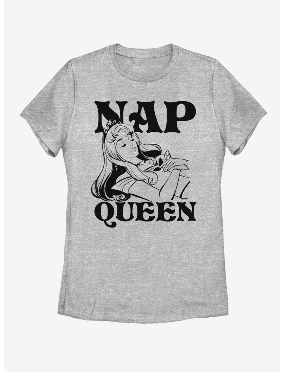 Disney Sleeping Beauty Aurora Nap Queen Womens T-Shirt, ATH HTR, hi-res