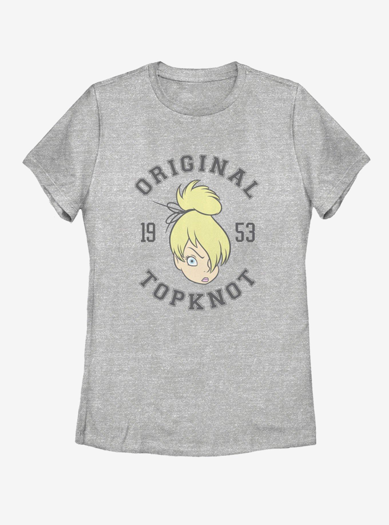 Disney Tinker Bell OG Topknot 53 Womens T-Shirt, ATH HTR, hi-res