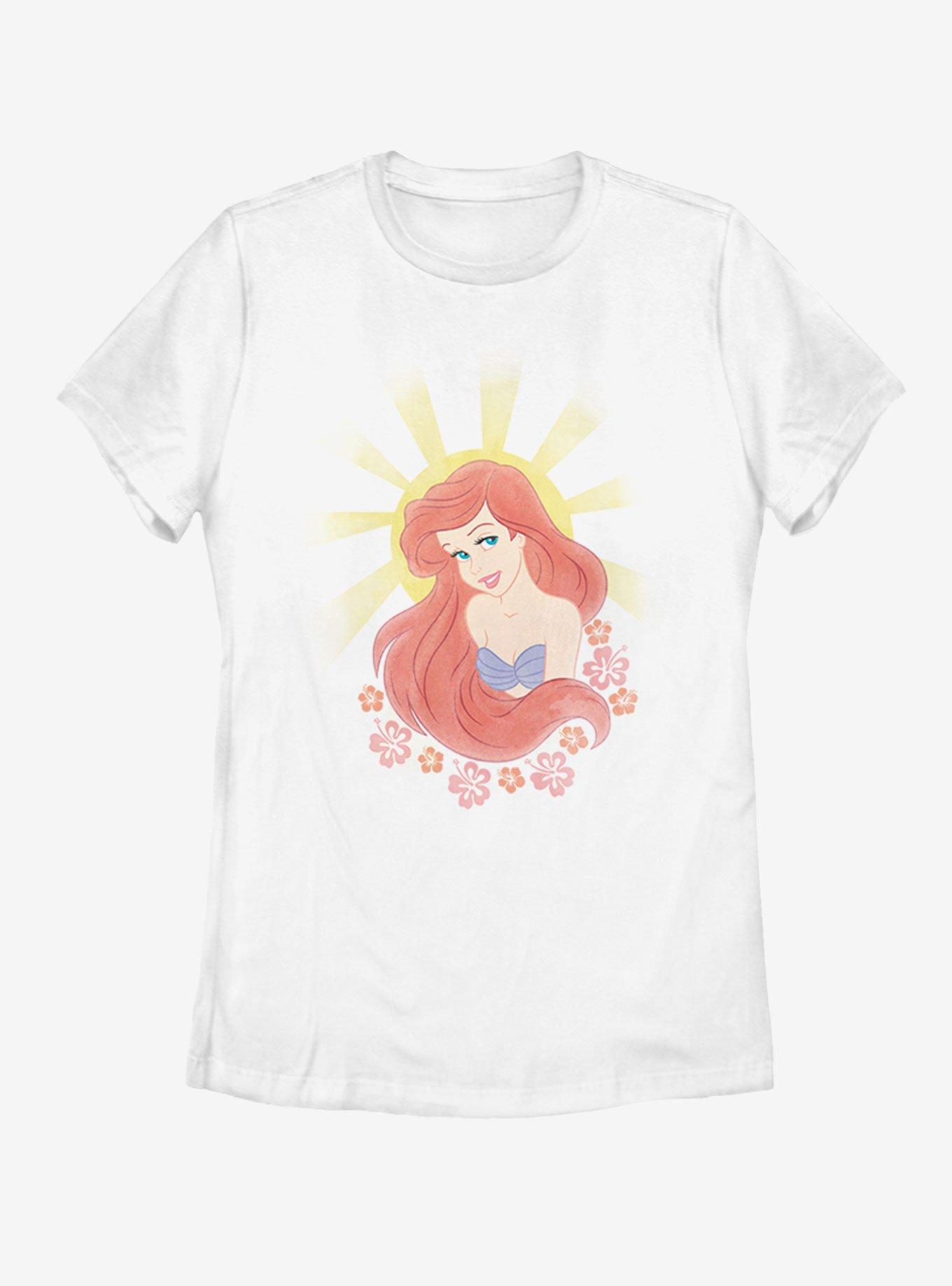 Disney The Little Mermaid Ariel 89 Womens T-Shirt, WHITE, hi-res