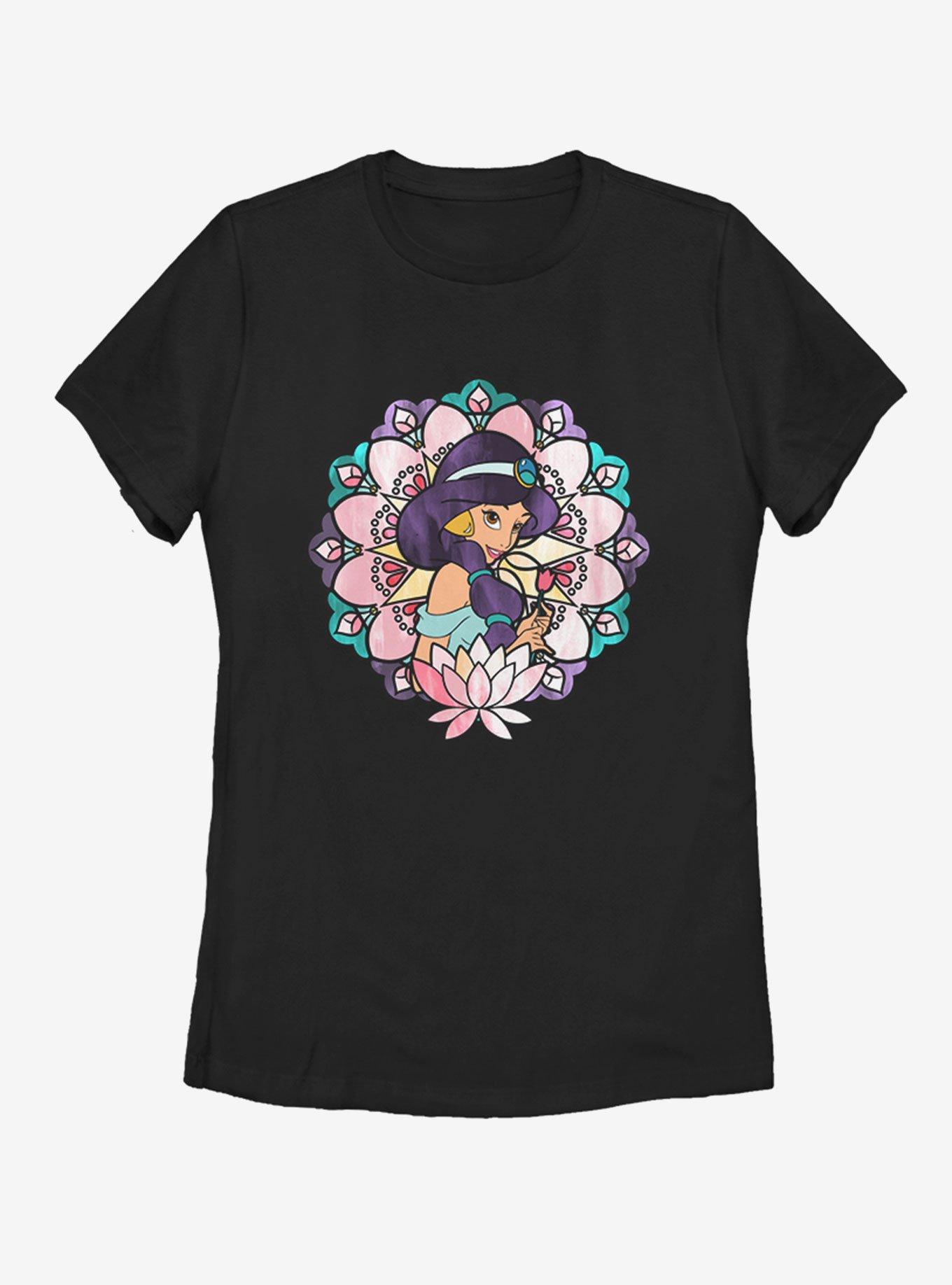 Disney Aladdin Glass Jasmine Womens T-Shirt, BLACK, hi-res