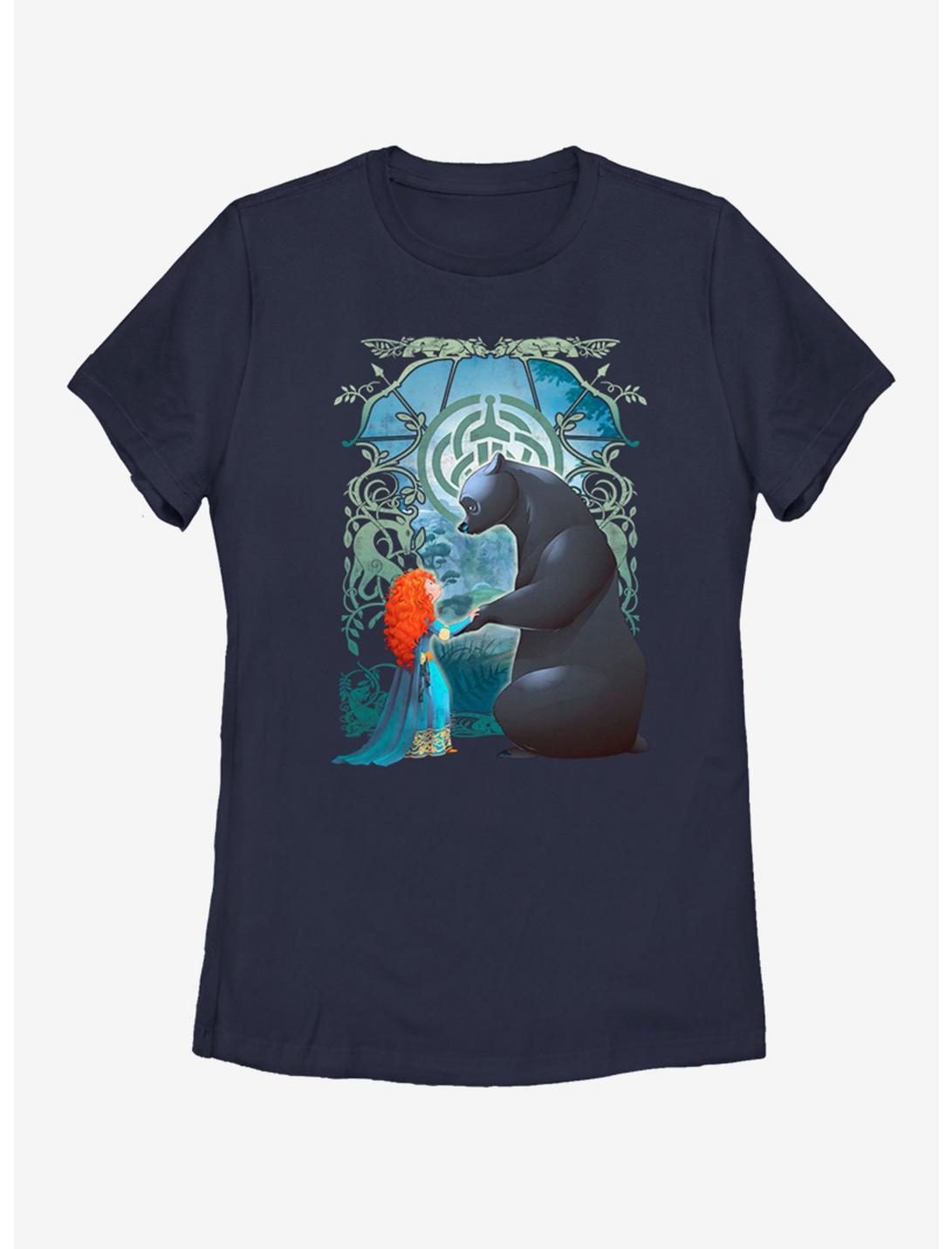 Disney Brave Merida Bear Womens T-Shirt, NAVY, hi-res