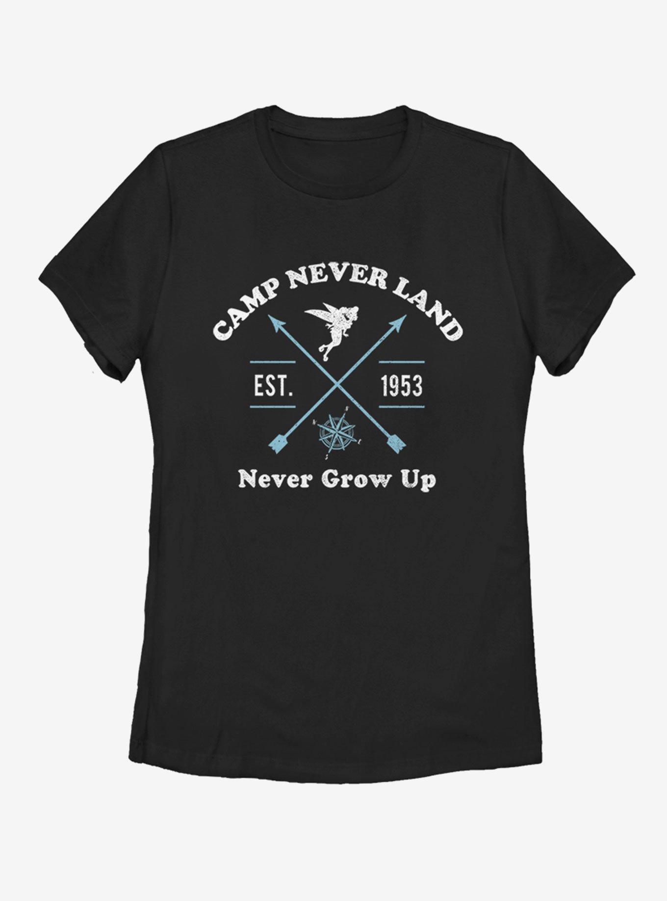 Disney Tinker Bell Never Land Tink Womens T-Shirt, BLACK, hi-res