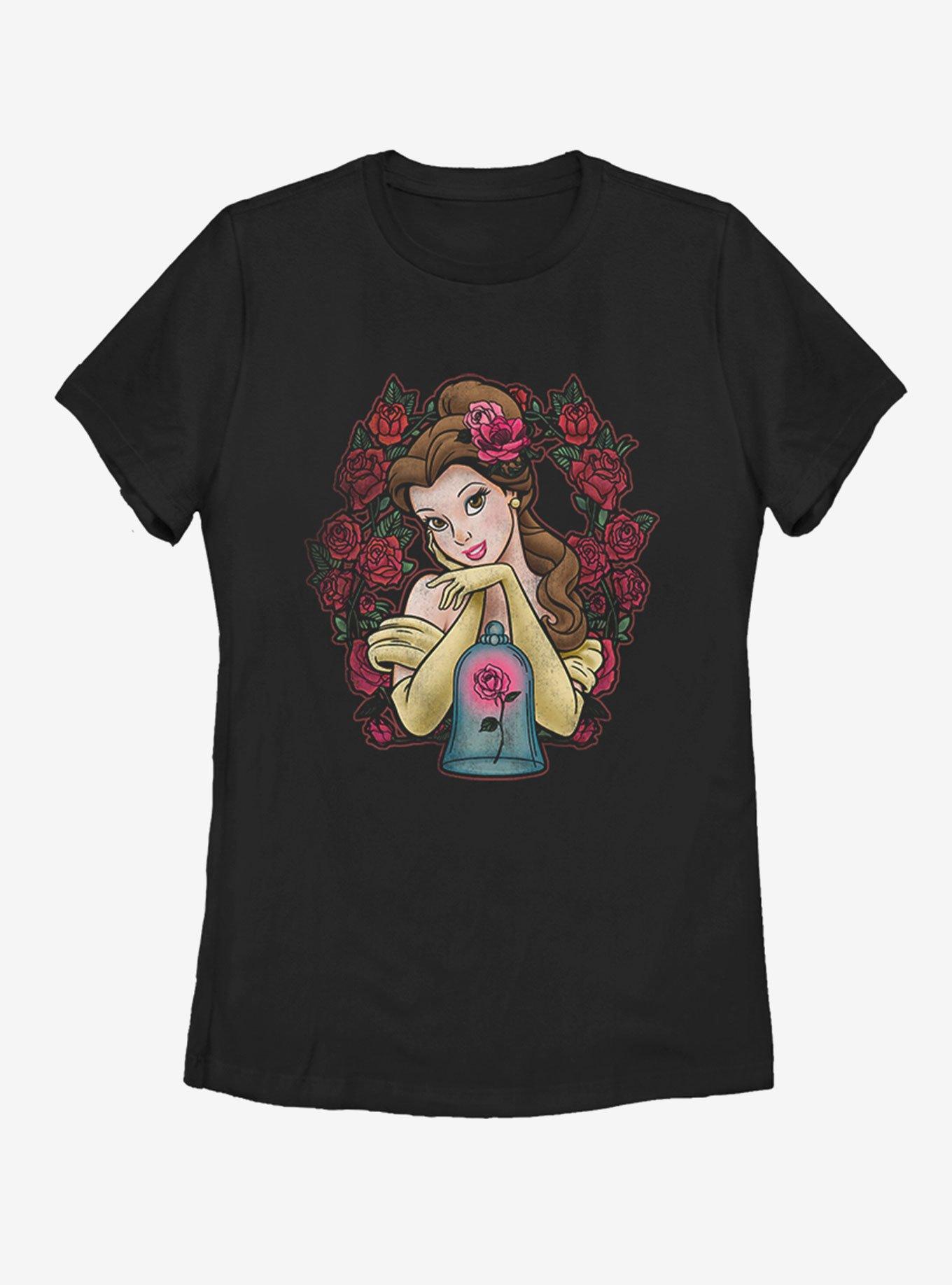 Disney Beauty and The Beast Rose Bell Womens T-Shirt, , hi-res