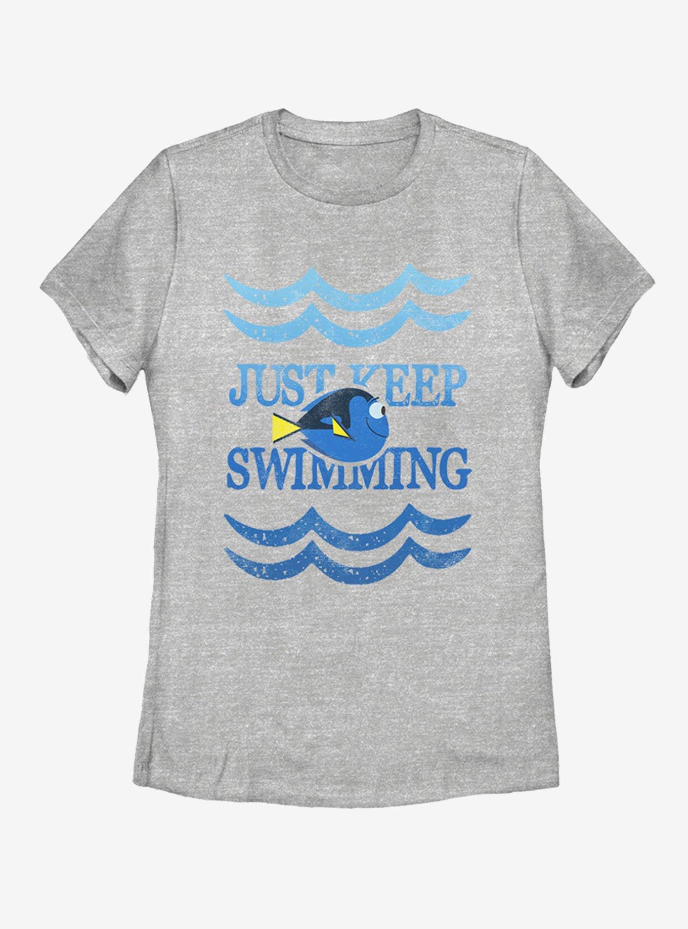 Disney Pixar Finding Dory Just Swim Dory Womens T-Shirt, ATH HTR, hi-res