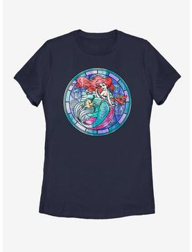 Disney The Little Mermaid Ariel Stained Glass Womens T-Shirt, , hi-res