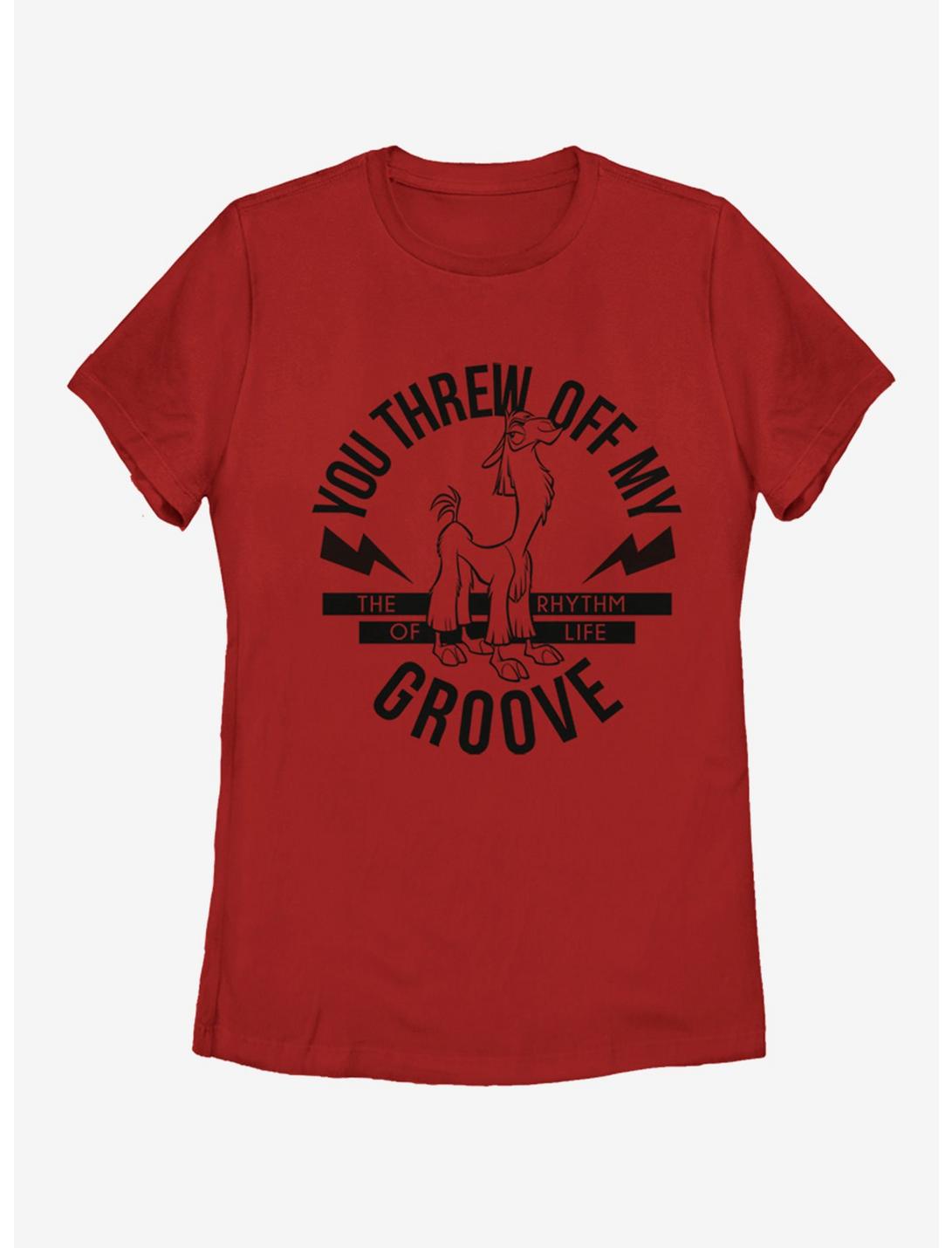 Disney The Emperor's New Groove Groove Stamp Womens T-Shirt, RED, hi-res
