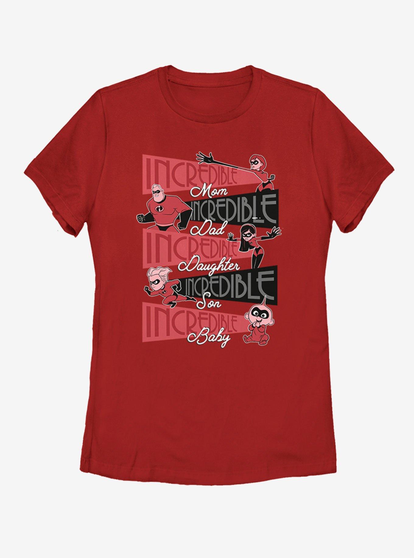 Disney Pixar The Incredibles Incredible Family Womens T-Shirt, , hi-res