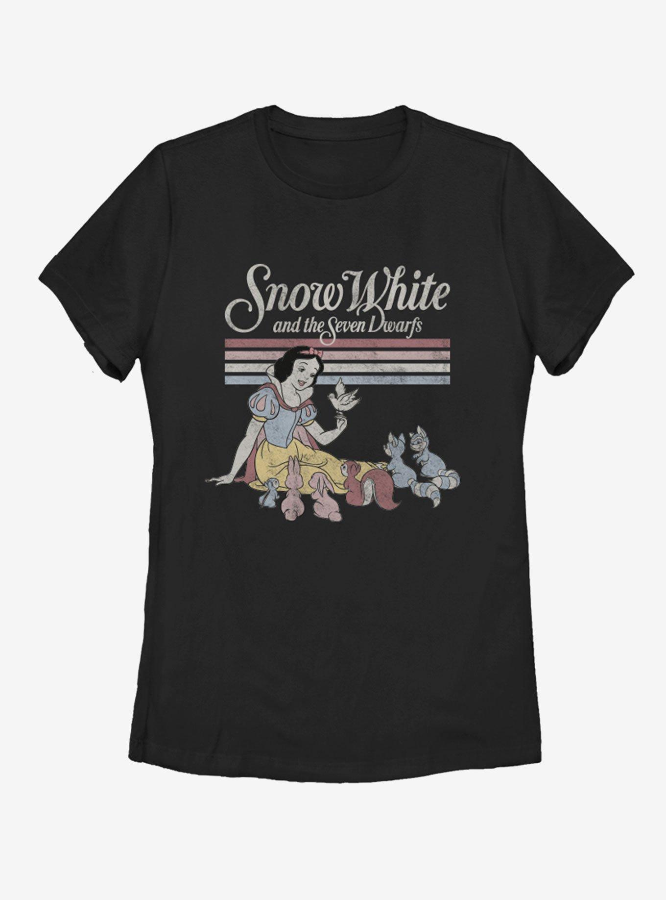 Disney Snow White and the Seven Dwarfs Womens T-Shirt, BLACK, hi-res